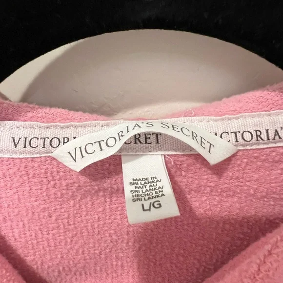 Victoria’s Secret Zip Up Hoodie - Love VS Pink Zip Up Lightweight Jacket sz LG - Picture 4 of 9